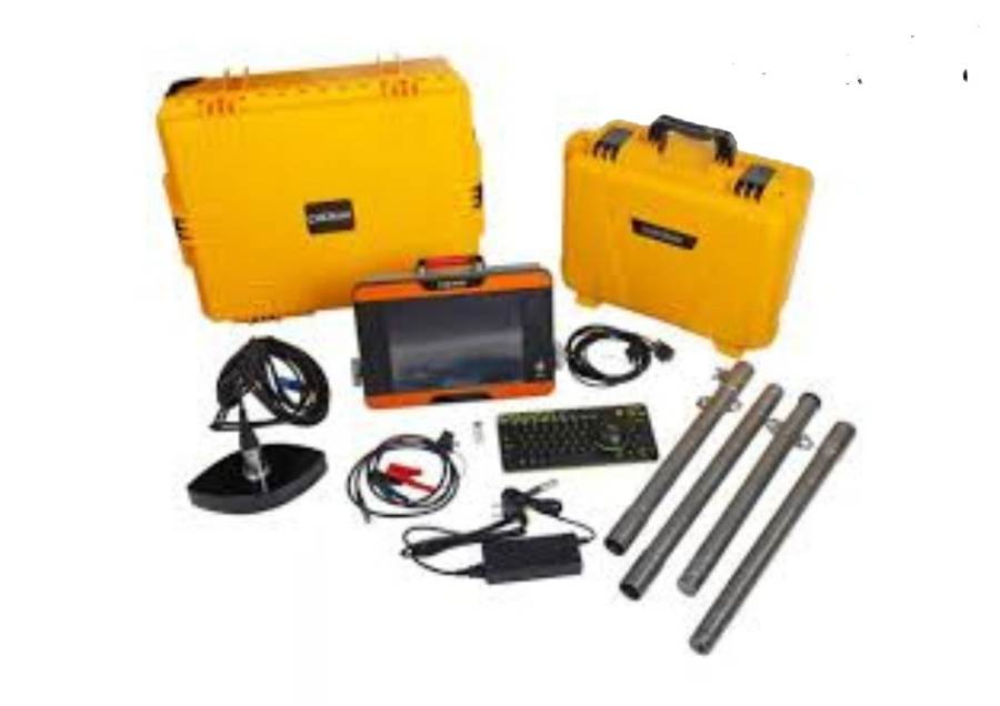 Echo sounder survey kit with rugged cases, controller, transducer and cabling