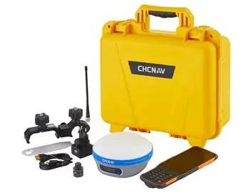 RTK GNSS survey kit with receiver, controller and carry case